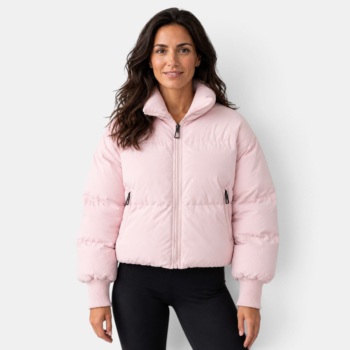 Chaqueta Corta Mujer Acolchada Ligera Invierno