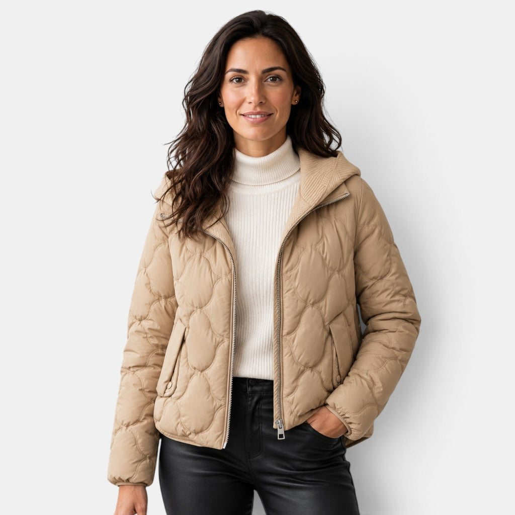 Chaqueta Acolchada Mujer con Capucha Invierno