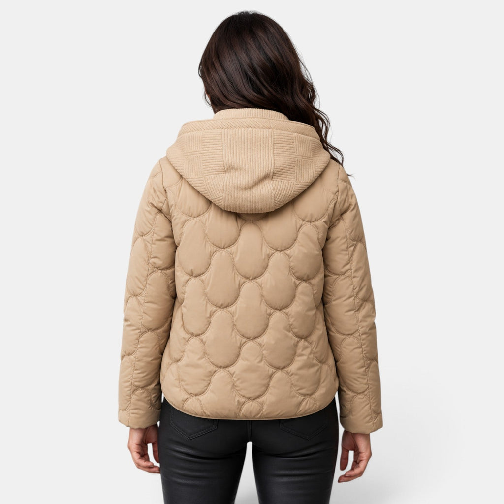Chaqueta Acolchada Mujer con Capucha Invierno