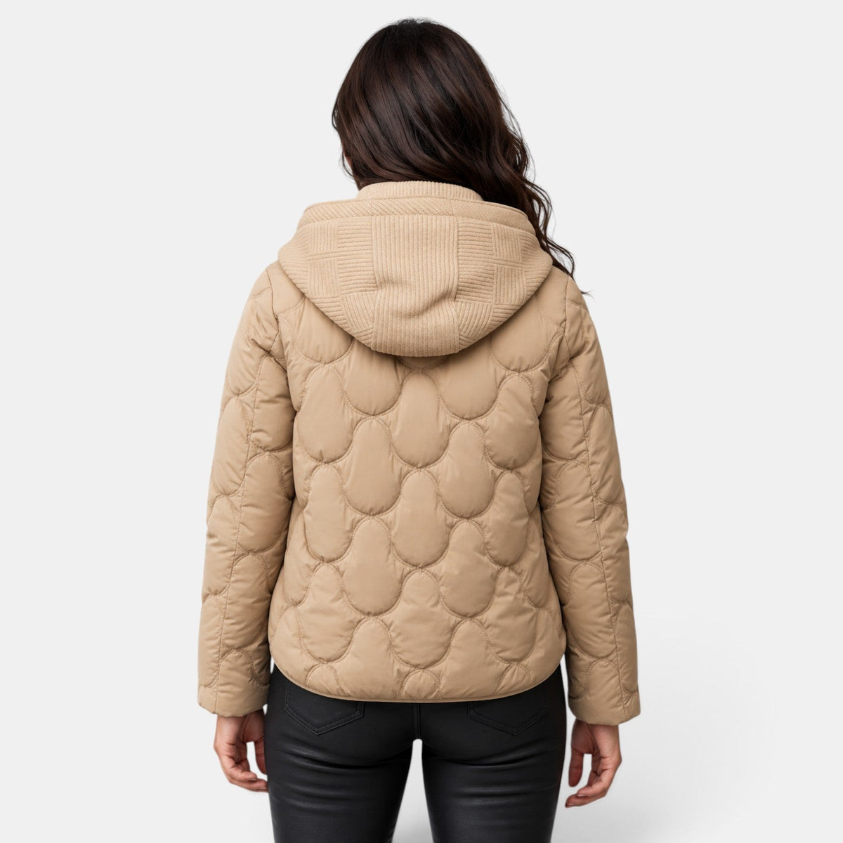 Chaqueta Acolchada Mujer con Capucha Invierno