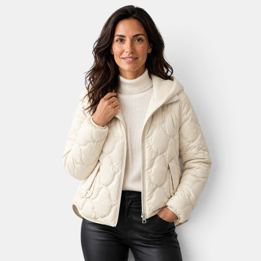 Chaqueta Acolchada Mujer con Capucha Invierno