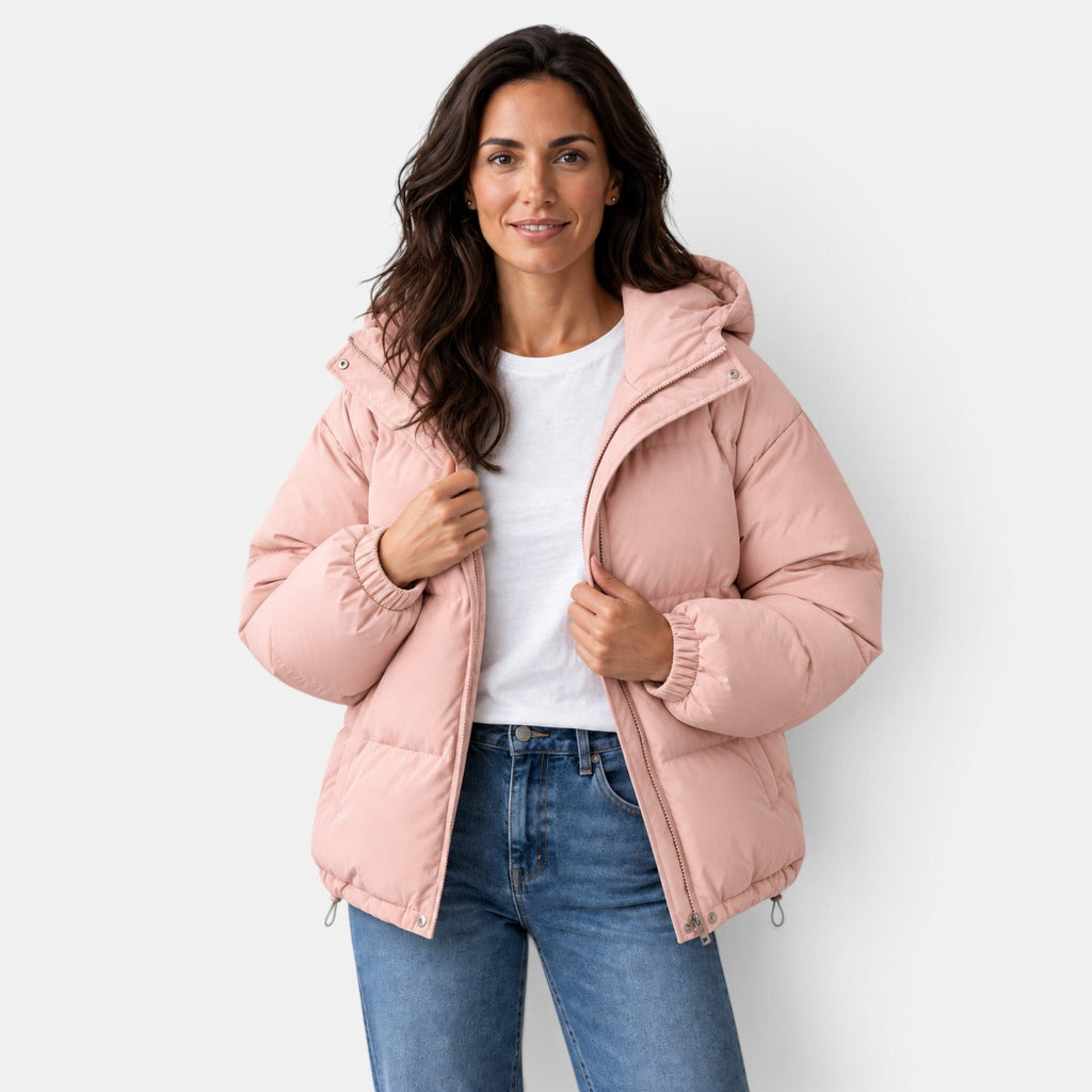 Chaqueta Acolchada Unisex Invierno con Capucha