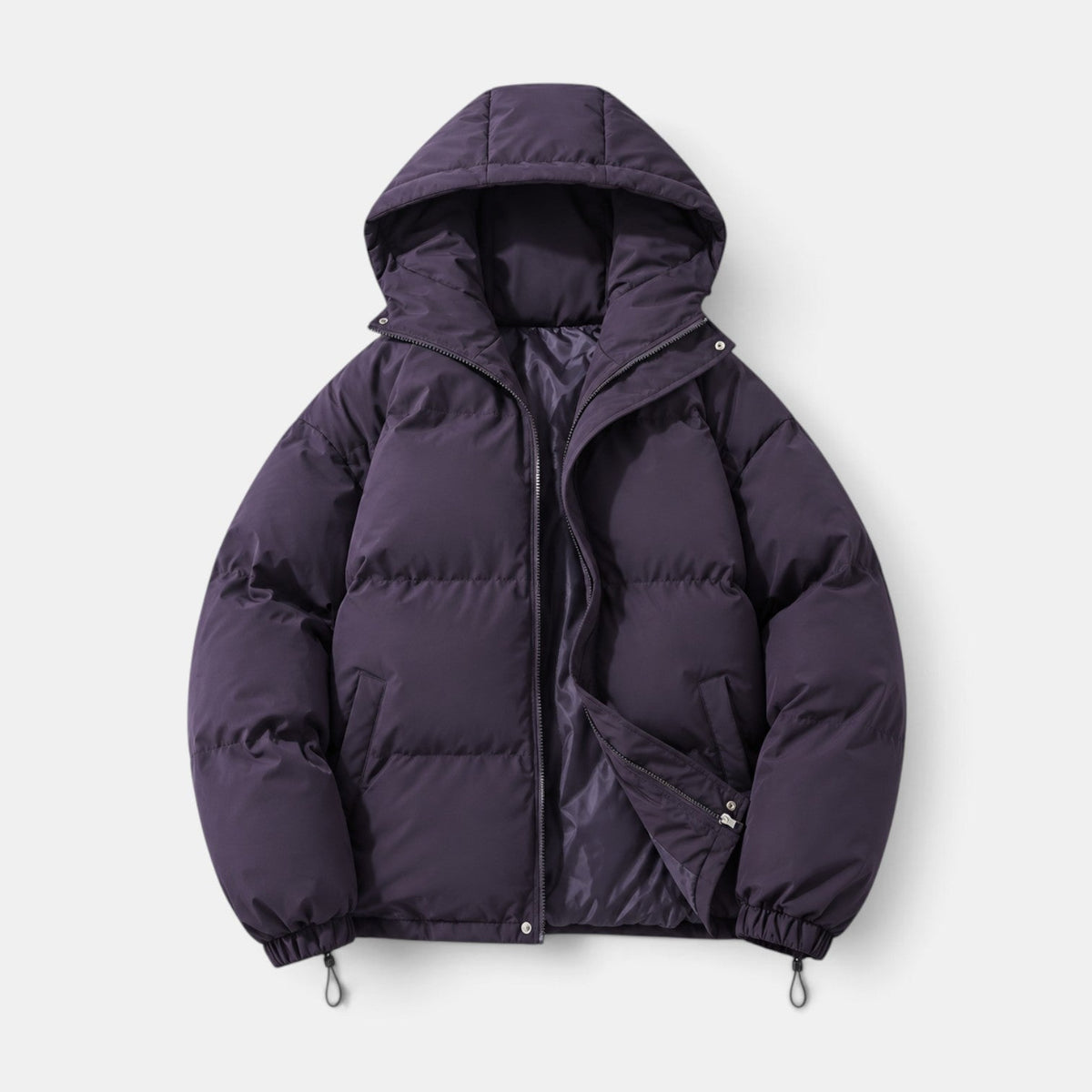 Chaqueta Acolchada Unisex Invierno con Capucha