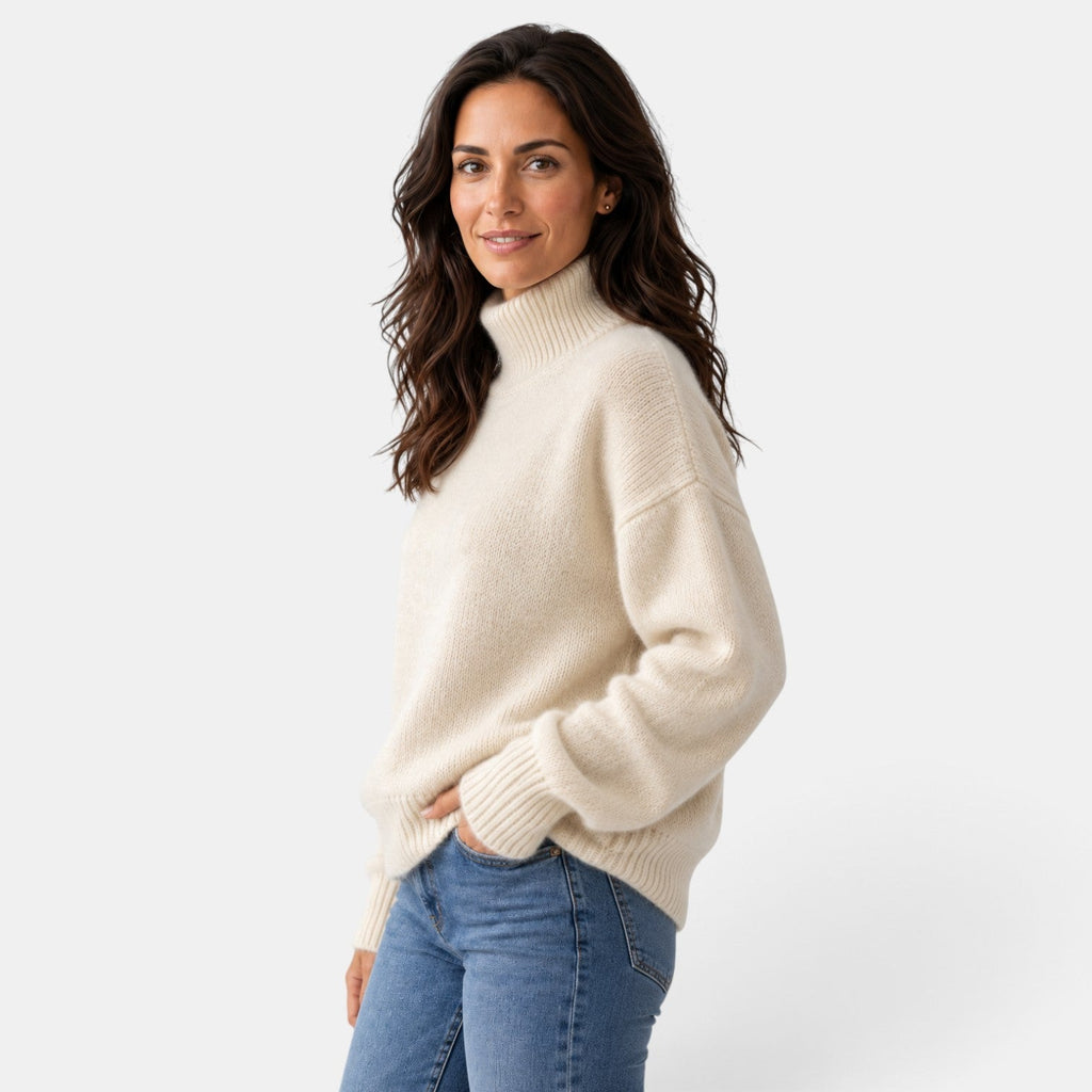 Jersey Mujer Cuello Vuelto Tacto Suave
