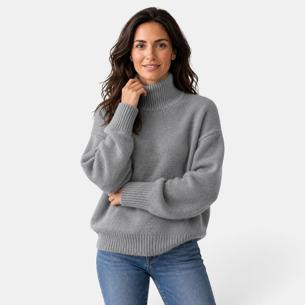 Jersey Mujer Cuello Vuelto Tacto Suave
