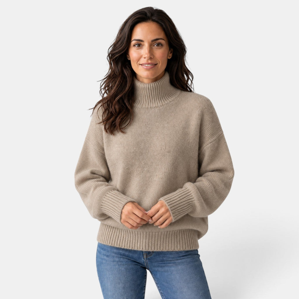 Jersey Mujer Cuello Vuelto Tacto Suave
