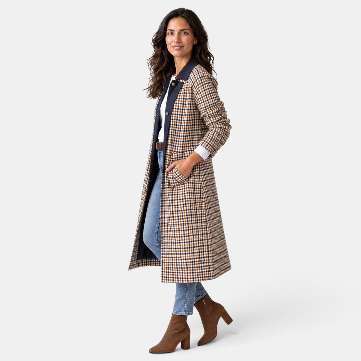 Gabardina Mujer Reversible