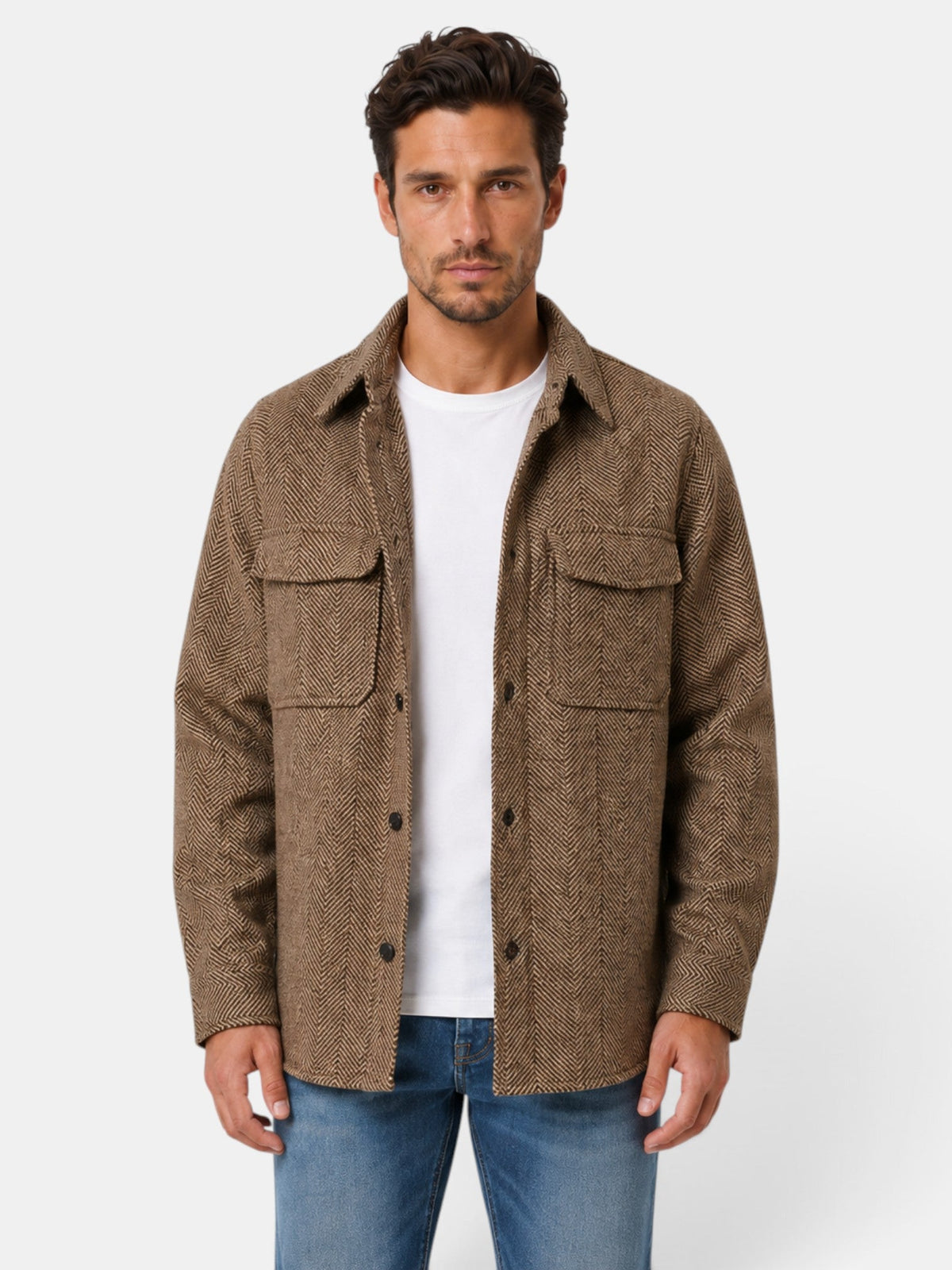 Chaqueta Hombre Polo Elegante Trabajo