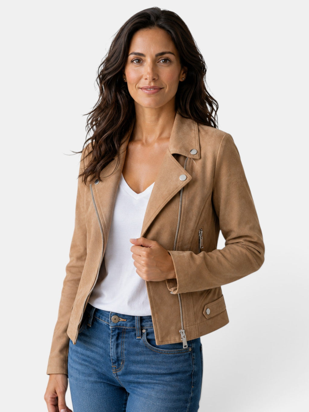 Chaqueta Americana Mujer Corta con Cremallera