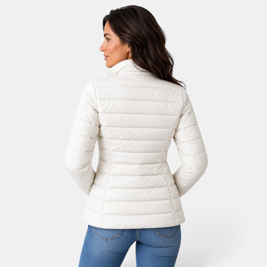 Chaqueta Acolchada Mujer Ligera Cuello Alto