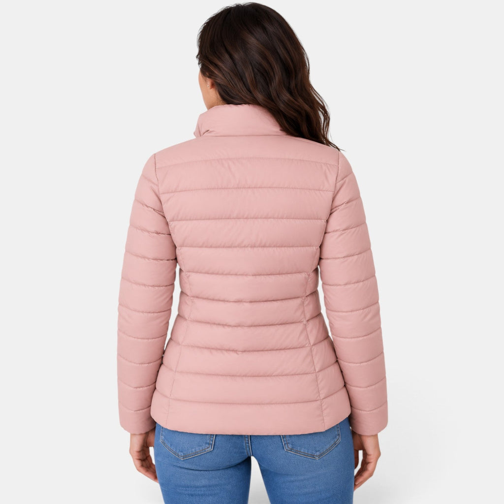 Chaqueta Acolchada Mujer Ligera Cuello Alto