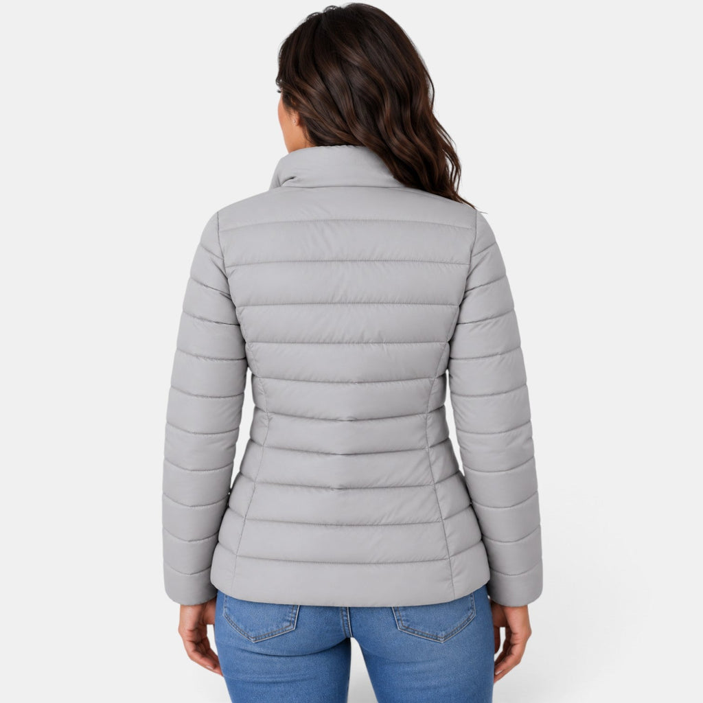 Chaqueta Acolchada Mujer Ligera Cuello Alto