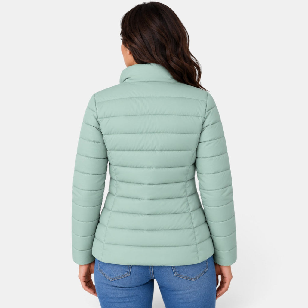 Chaqueta Acolchada Mujer Ligera Cuello Alto