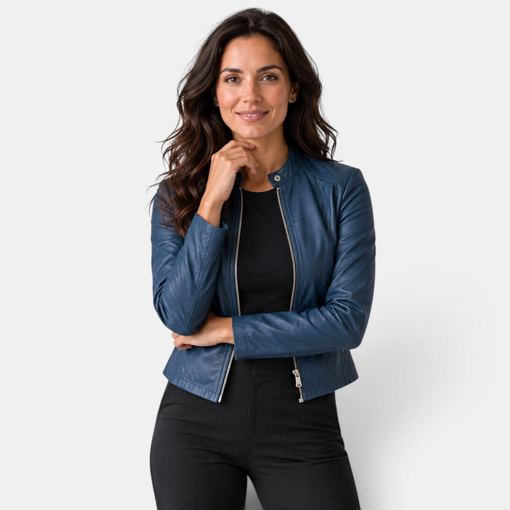 Chaqueta Americana Mujer Efecto Piel