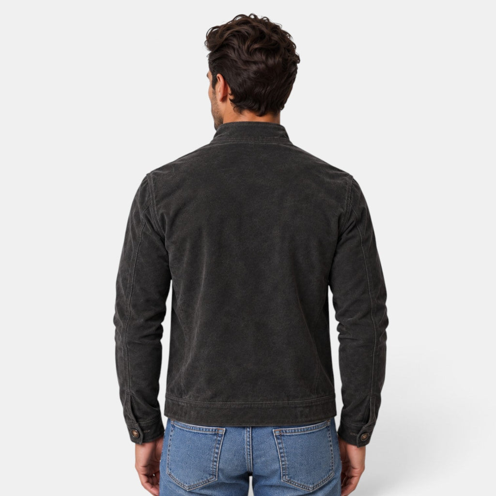 Chaqueta Hombre Ante Biker Vintage