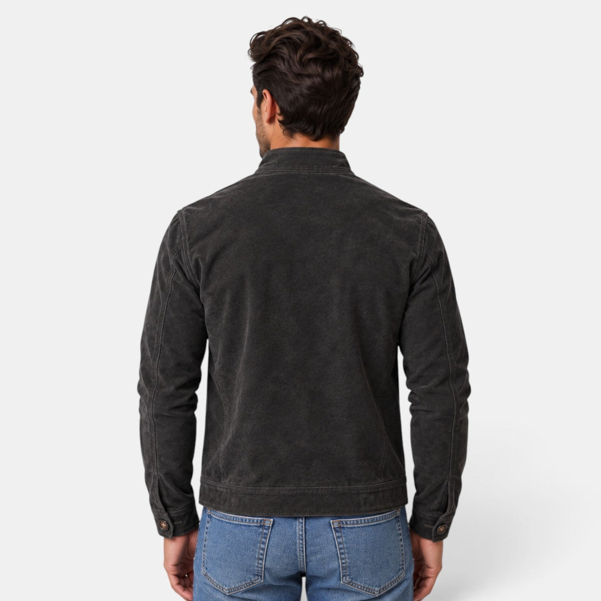 Chaqueta Hombre Ante Biker Vintage