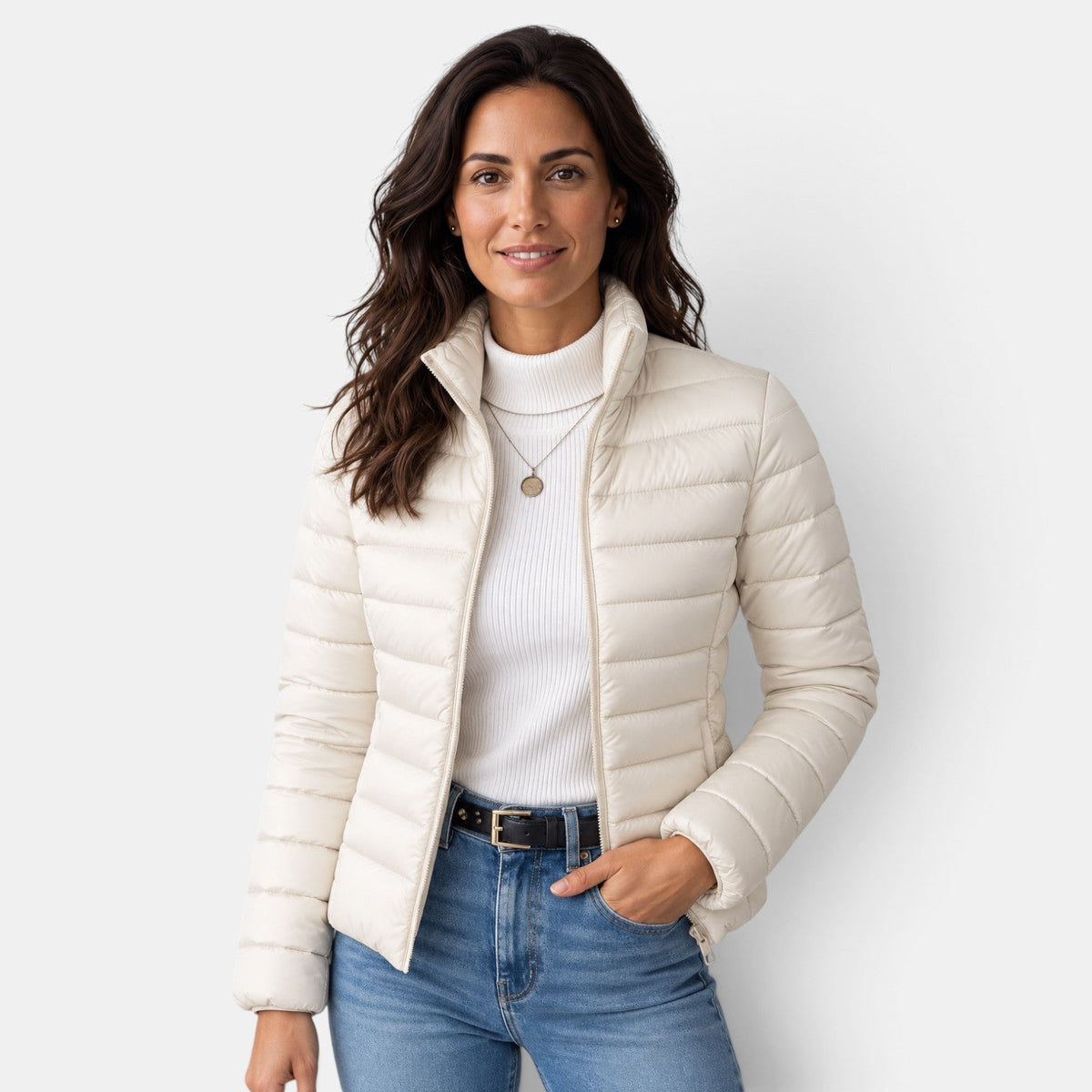 Chaqueta Acolchada Ligera Mujer Entretiempo