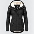 Parka Mujer Impermeable con Forro Borreguito