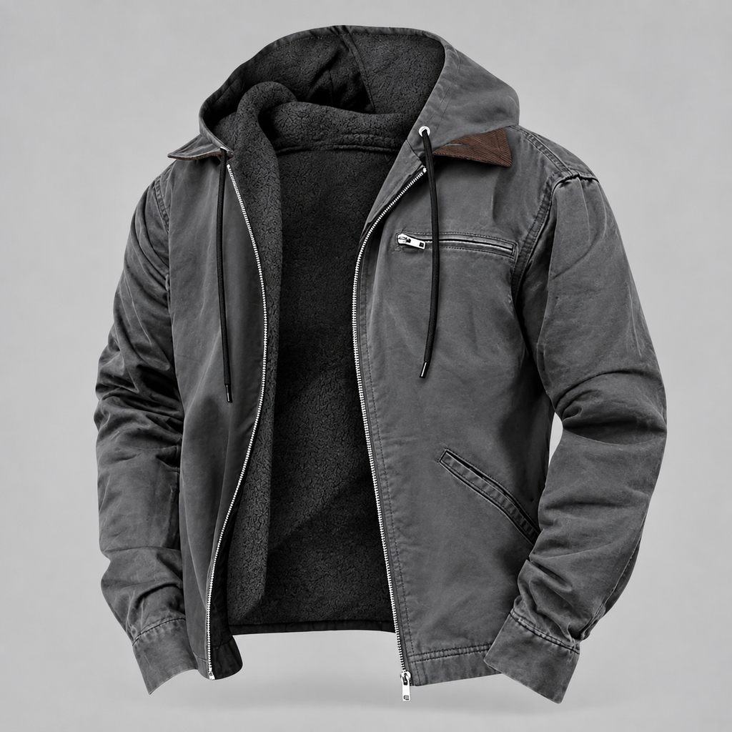 Chaqueta Invierno Hombre con Capucha Forrada