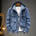 Sudadera Vaquera Hombre con Capucha