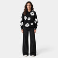 Sudadera Mujer Oversize con Capucha Estampado Floral