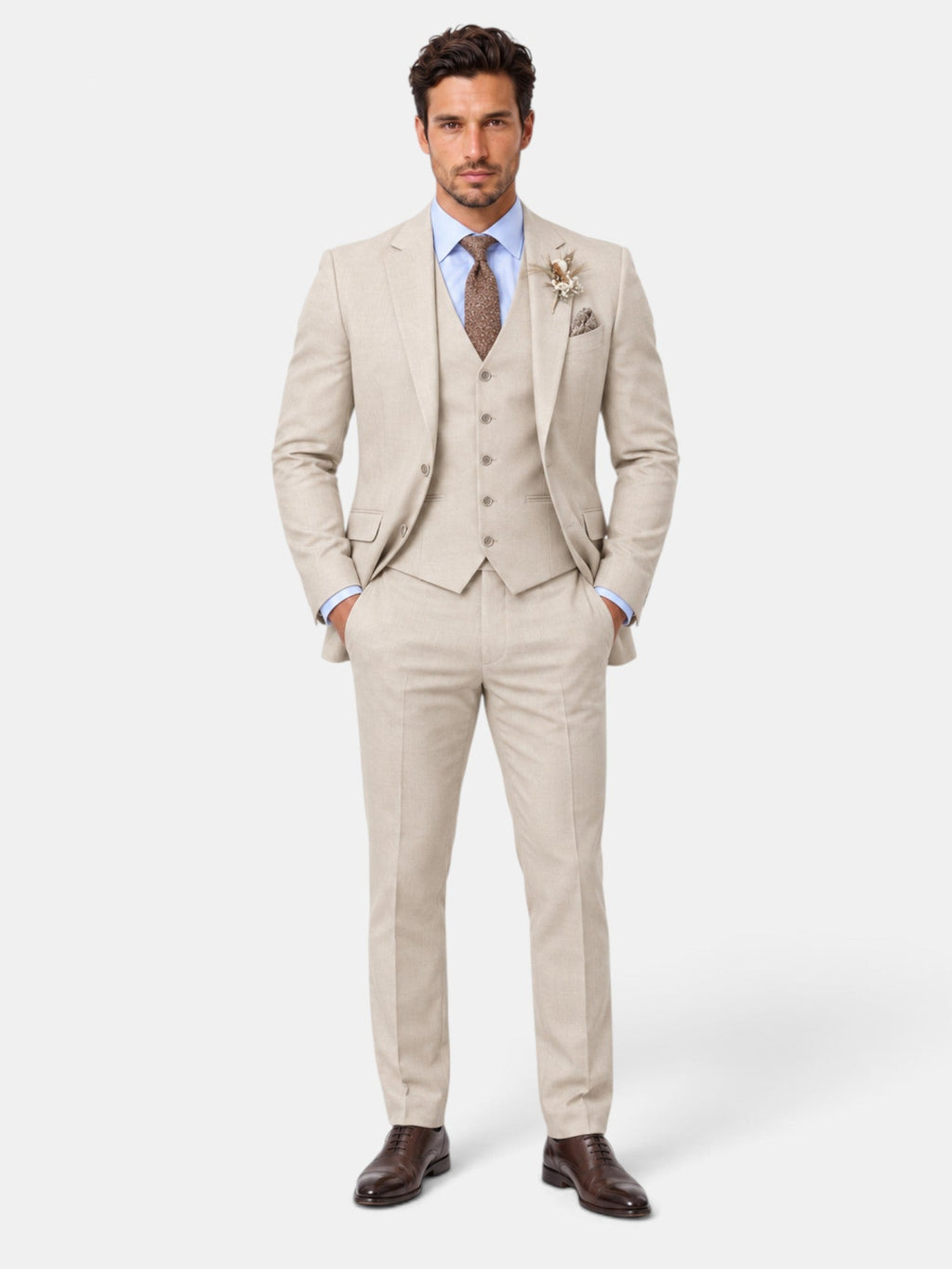 Traje Hombre 3 Piezas Elegante