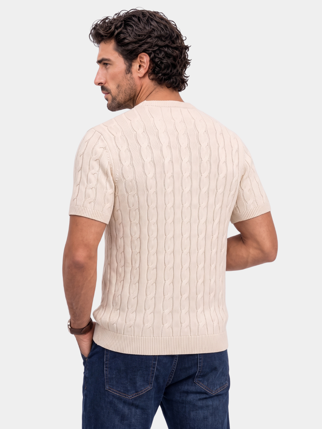 Camiseta de Punto Rombo Clásica - Cross & Crown