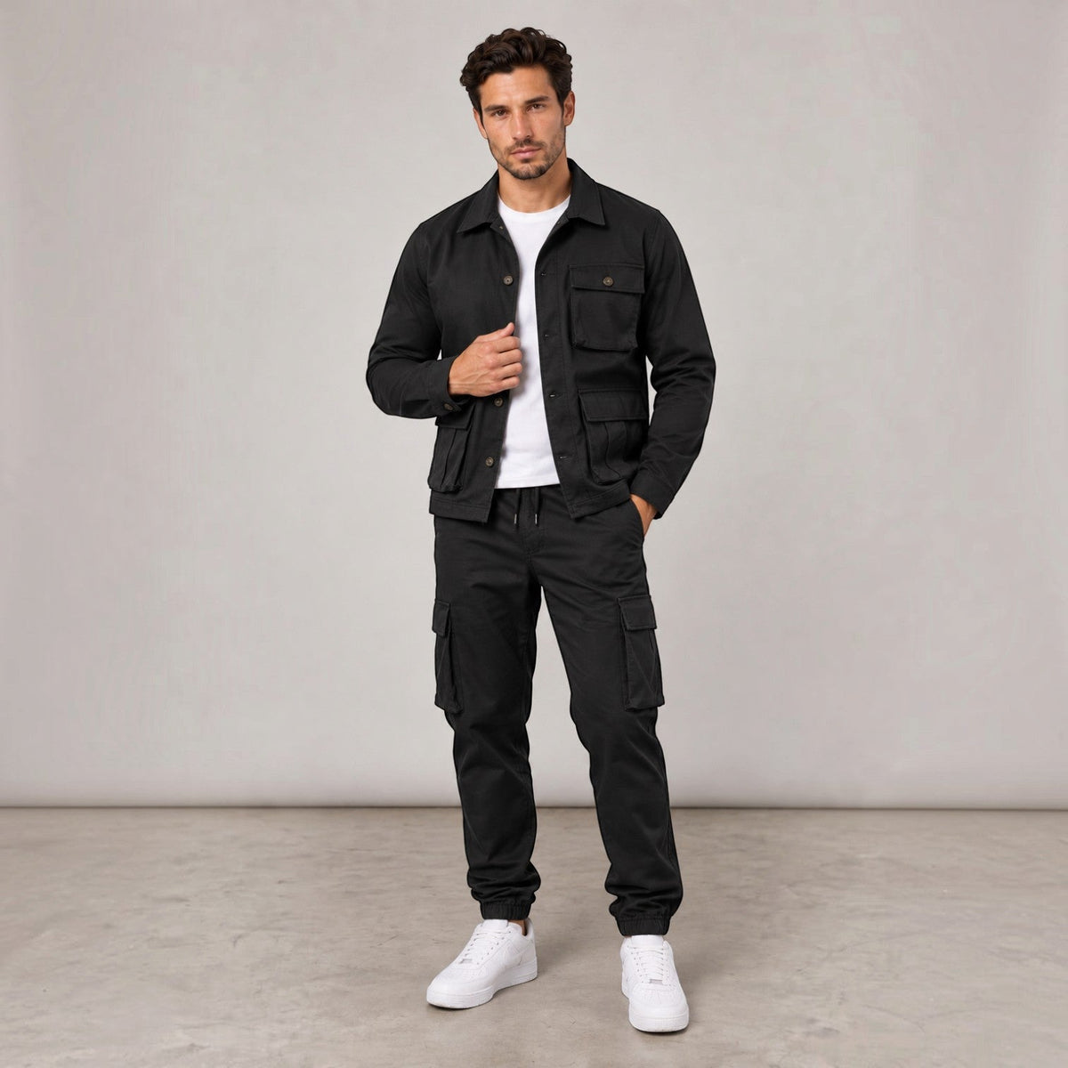 Conjunto Hombre Chaqueta Safari y Pantalón