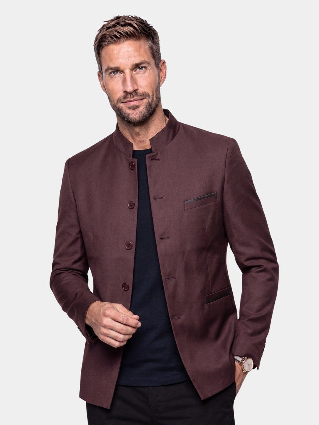 Chaqueta de Cuello Elegante - Cruz y Corona