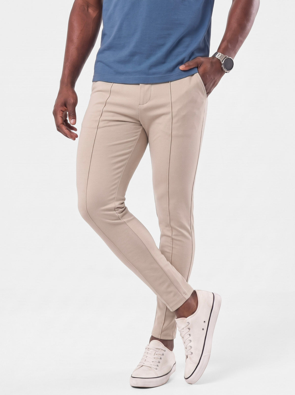 Pantalones Skinny Elásticos Esenciales - Cross & Crown