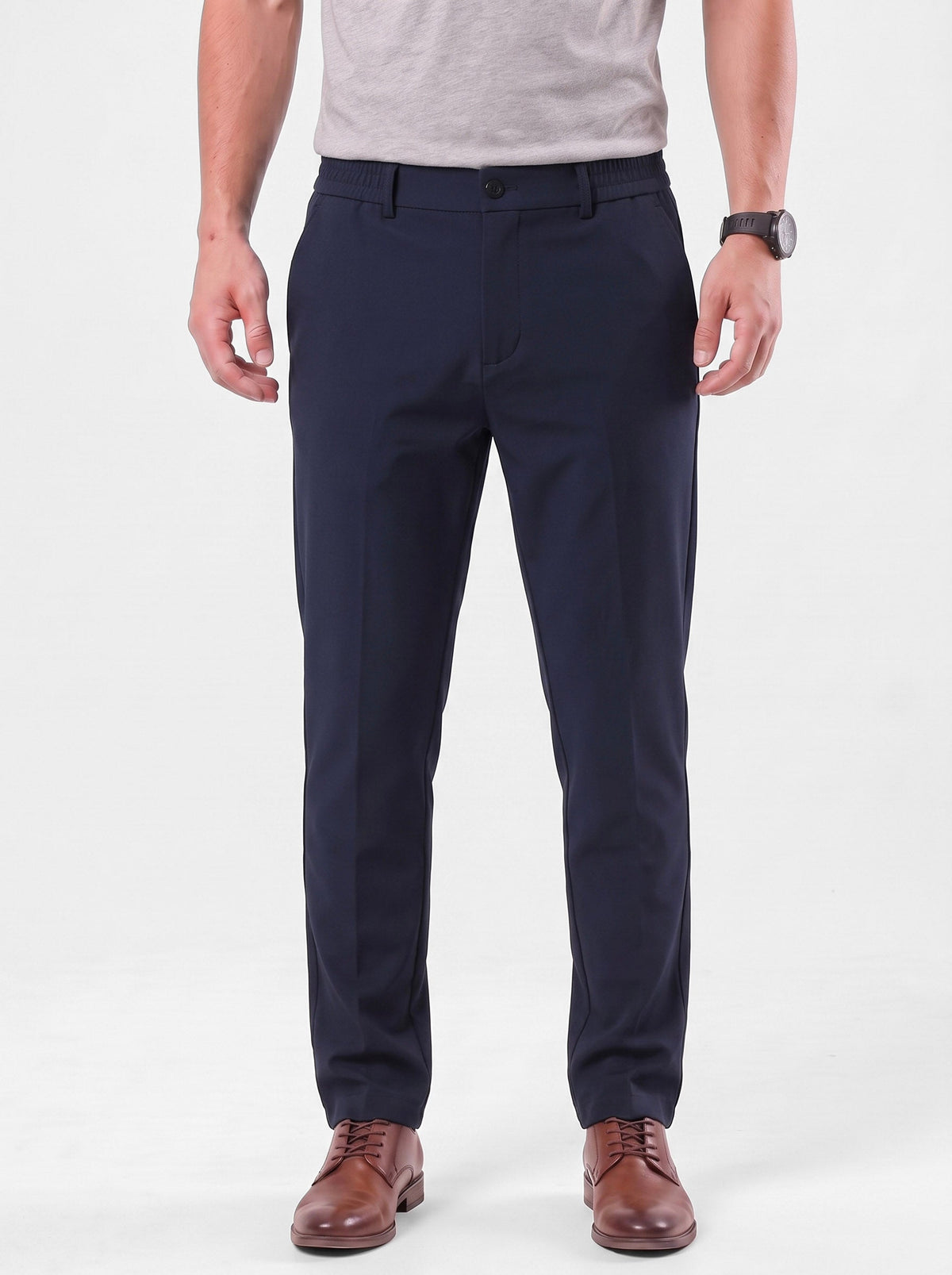 Pantalones Elásticos Esenciales - Cross & Crown