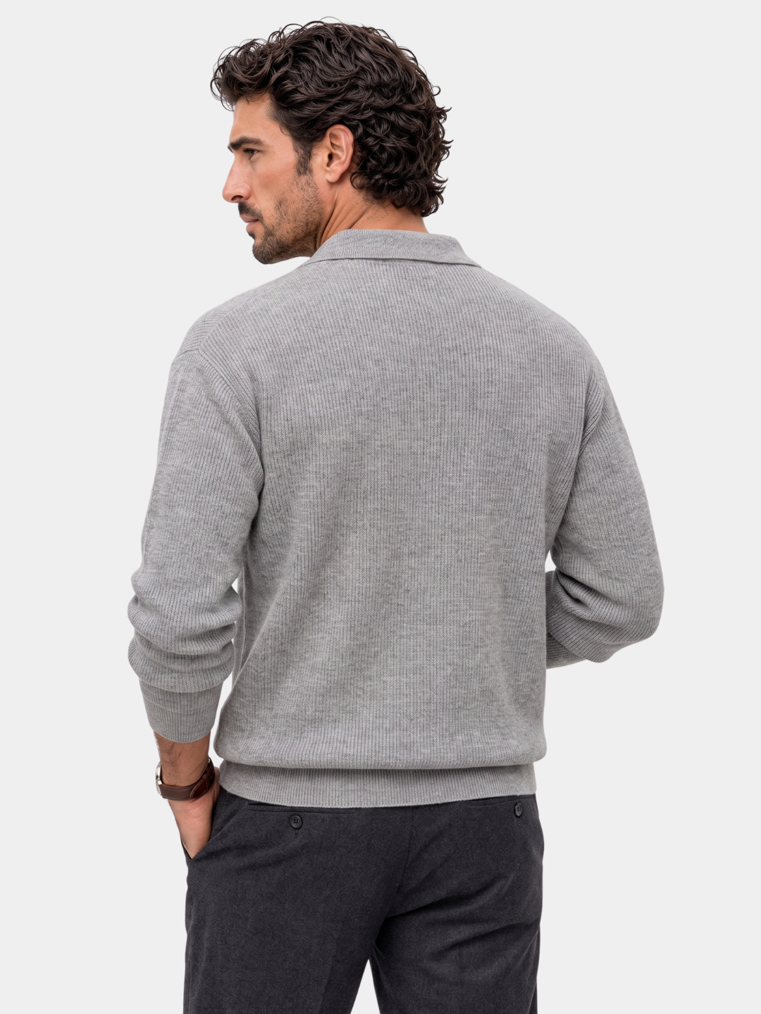 Polo Pullover V-Neck Esencial - Cross & Crown