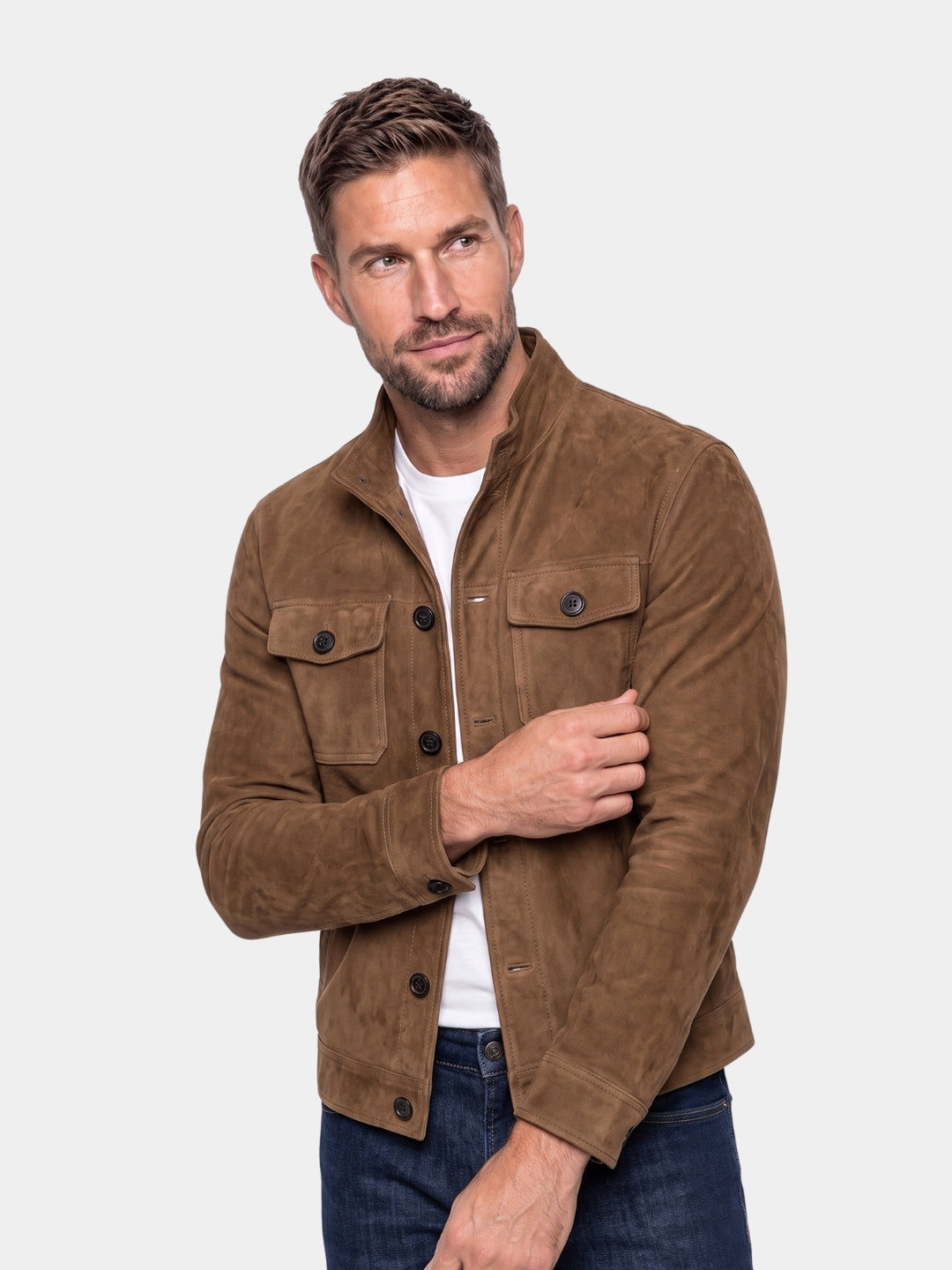 Chaqueta Vintage de Ante Garrison - Cruz & Corona