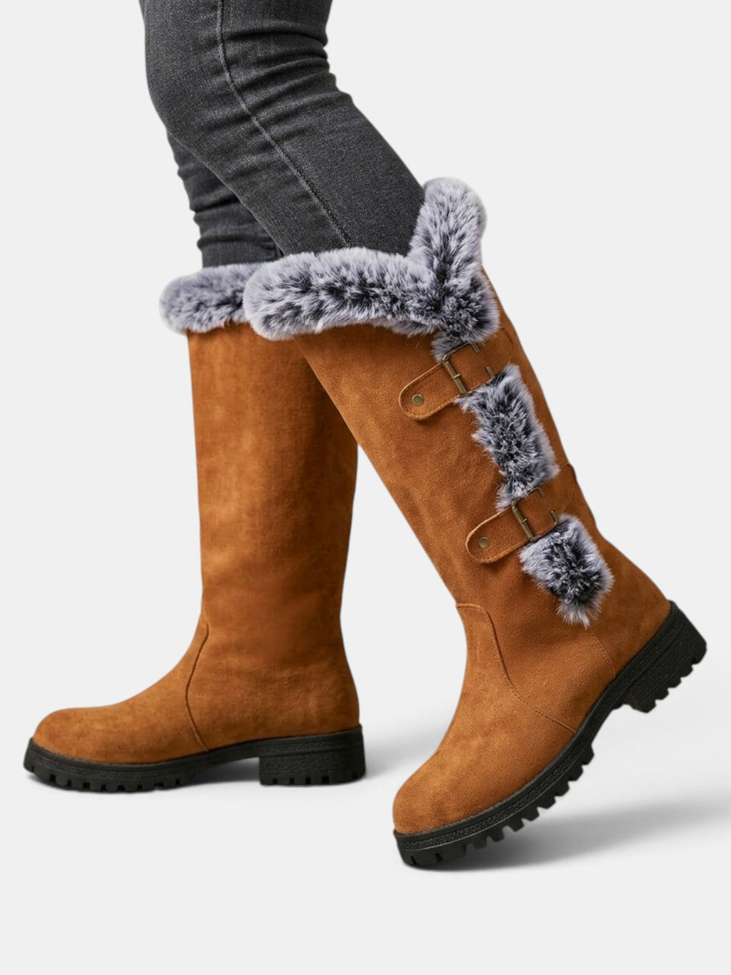 Botas Altas Mujer Invierno con Pelo