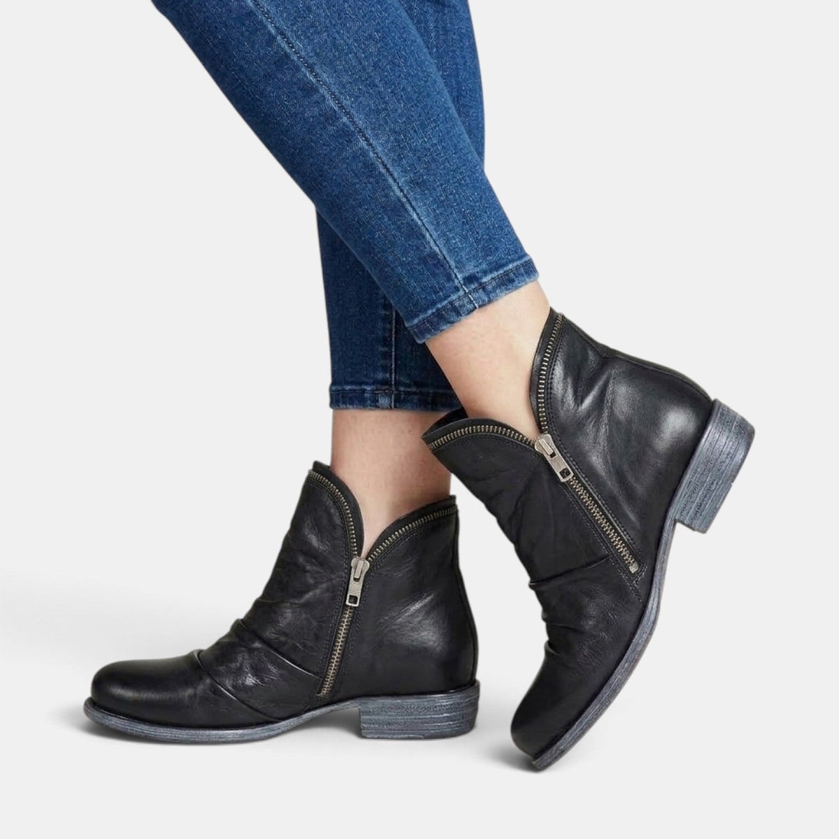 Botas Ortopédicas de Mujer con Suela de Gel y Tacón Estable