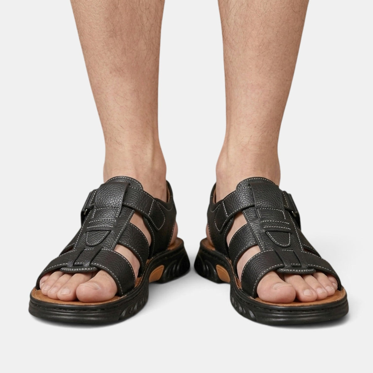 Sandalias Ortopédicas Hombre Piel