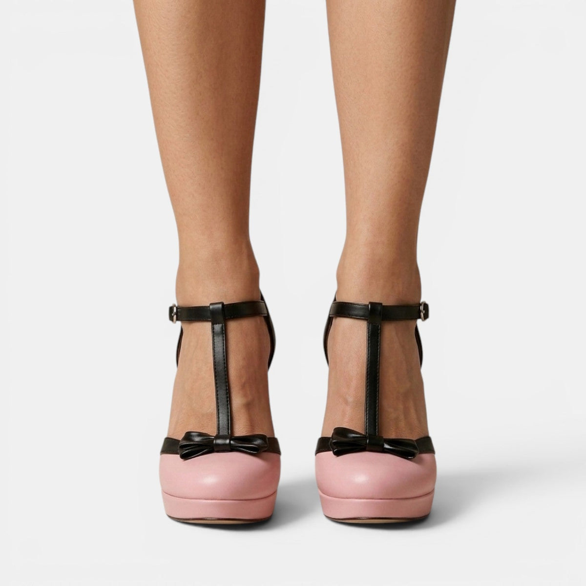 Zapatos Plataforma Tacón Grueso Mujer