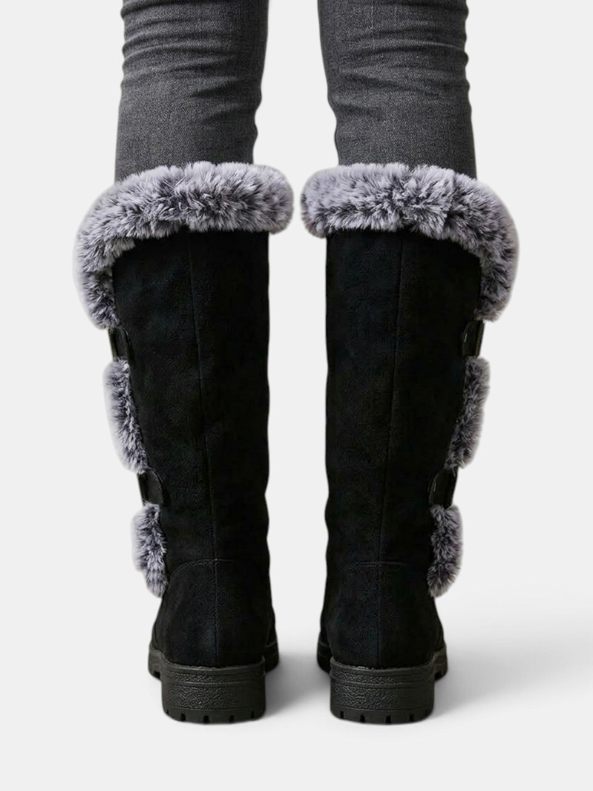 Botas Altas Mujer Invierno con Pelo