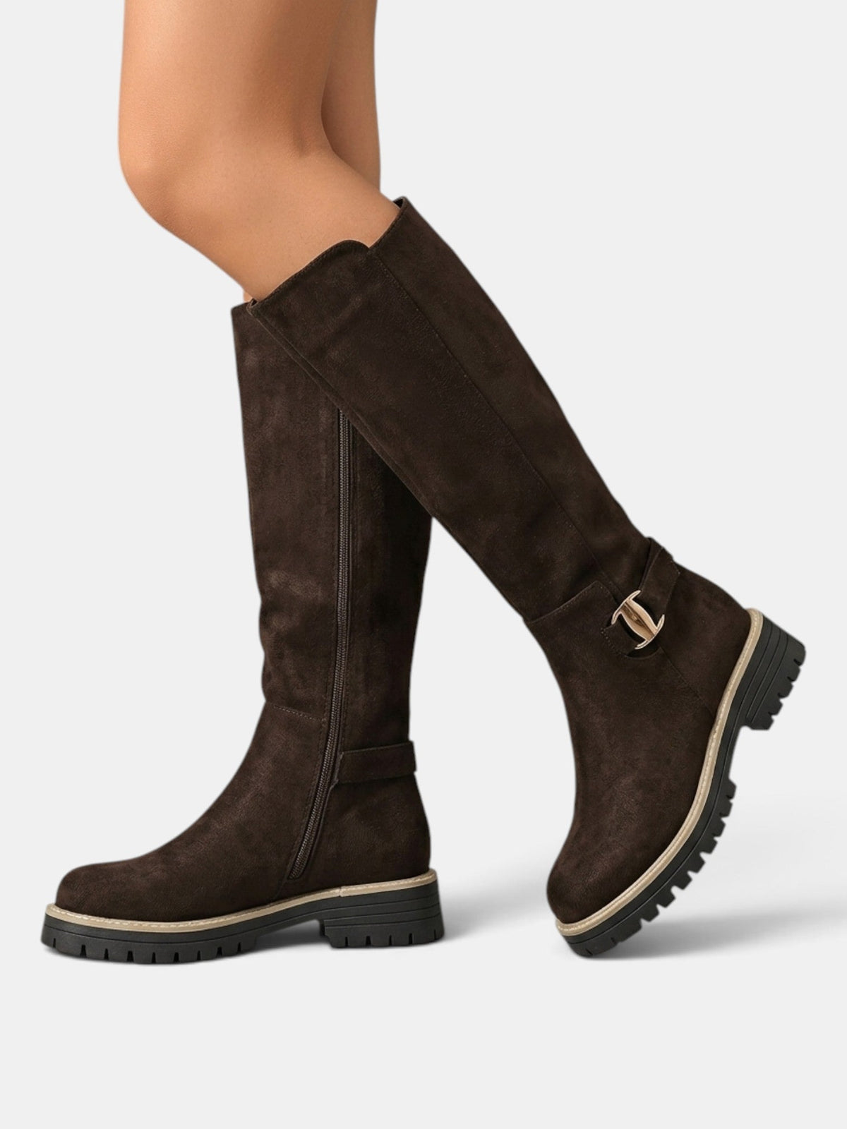 Botas Altas Mujer Tacón Ancho
