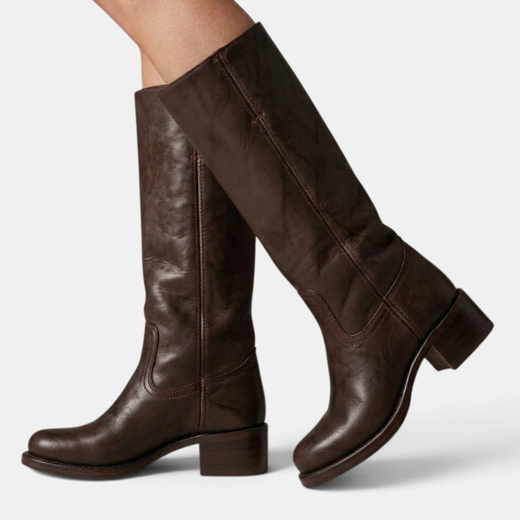 Botas Mujer Media Caña Tacón Ancho