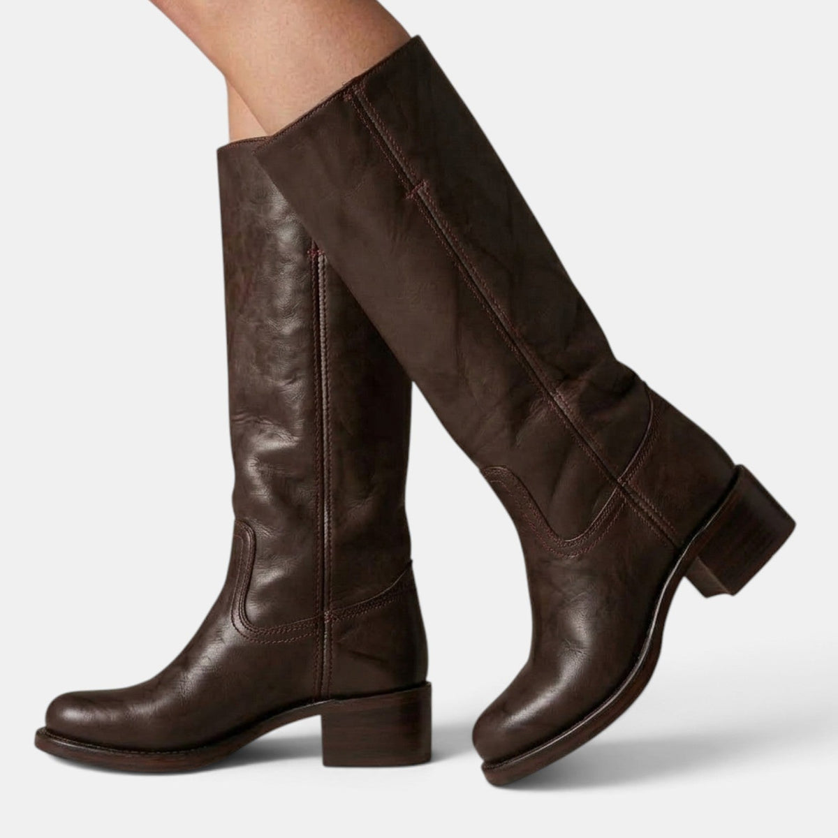 Botas Mujer Media Caña Tacón Ancho