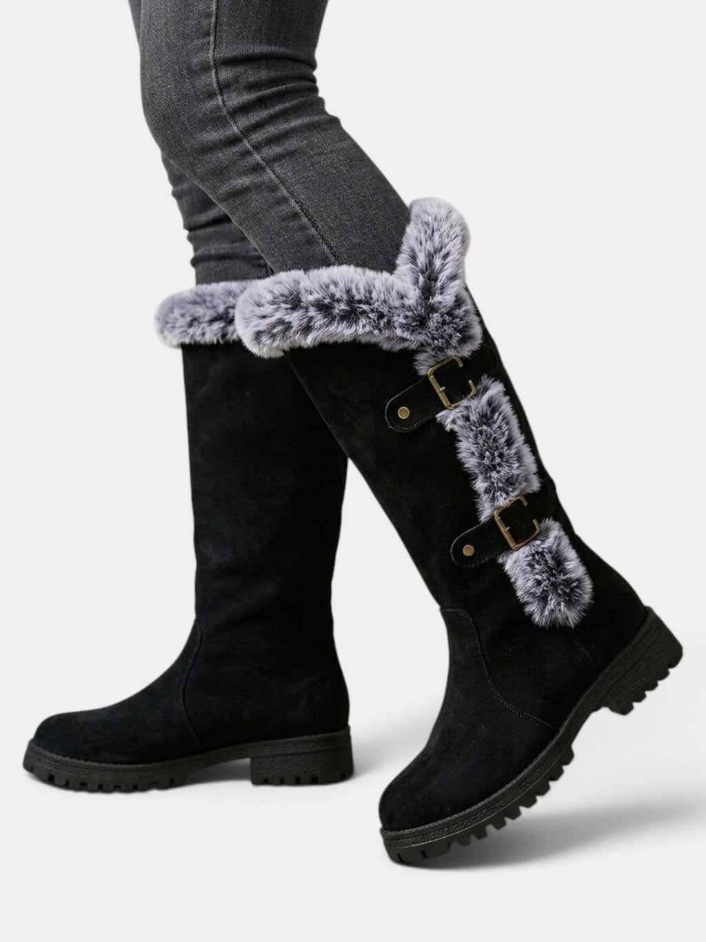 Botas Altas Mujer Invierno con Pelo