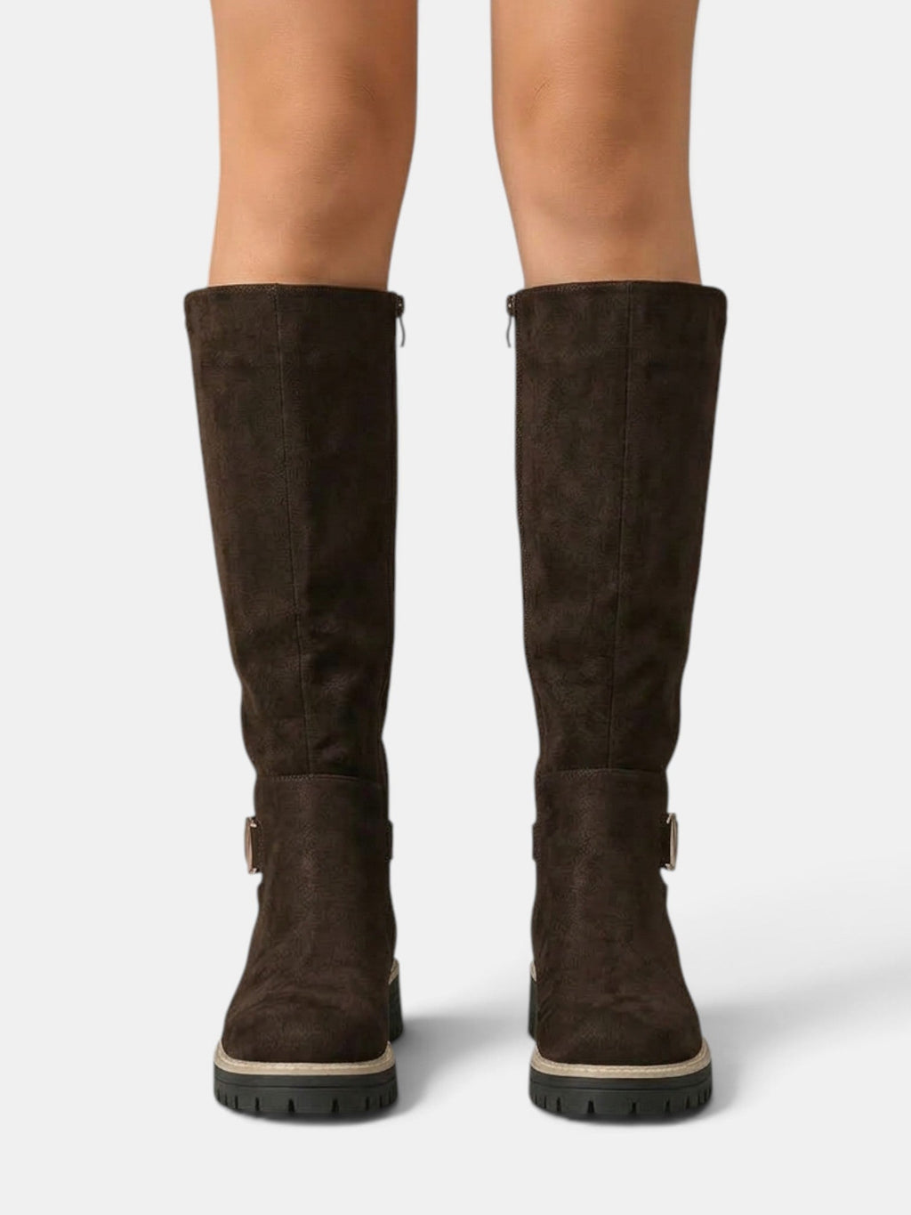 Botas Altas Mujer Tacón Ancho