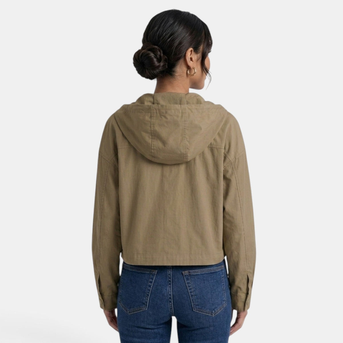 Chaqueta Corta Mujer Vintage de Algodón