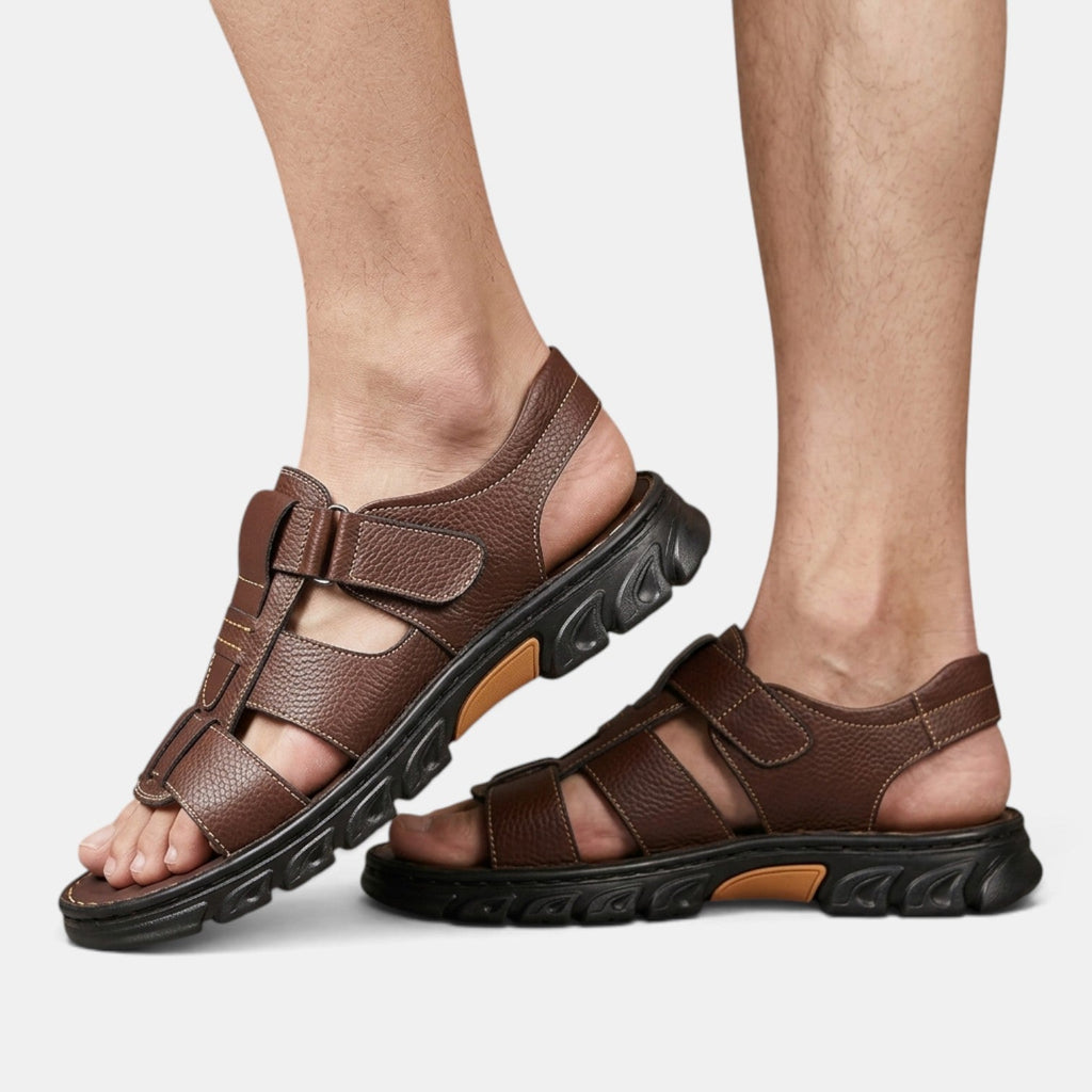 Sandalias Ortopédicas Hombre Piel