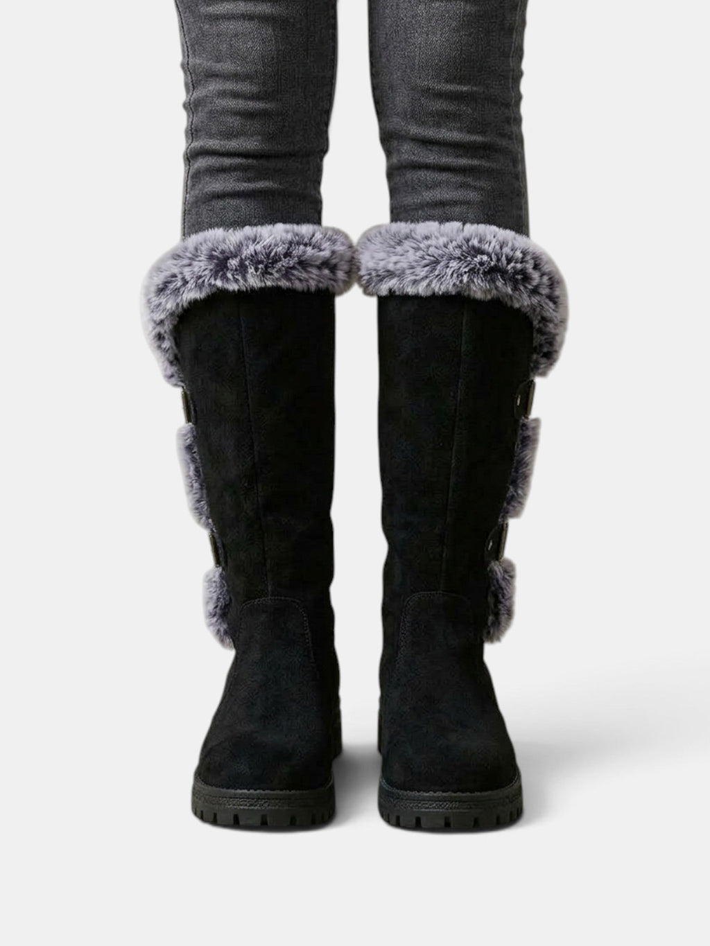 Botas Altas Mujer Invierno con Pelo