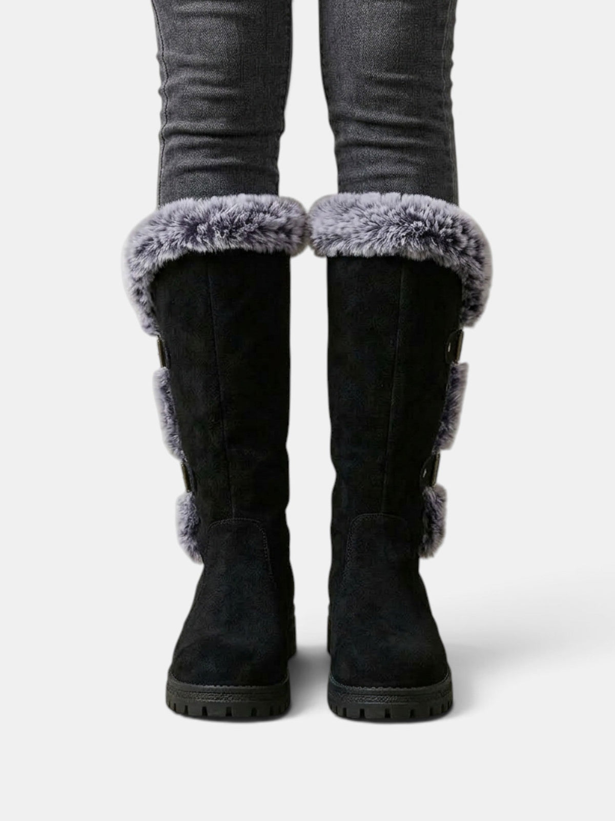 Botas Altas Mujer Invierno con Pelo