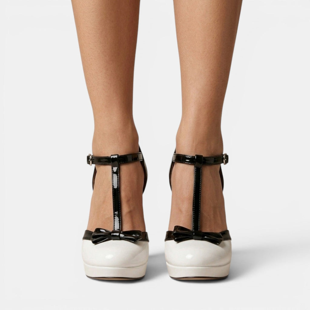 Zapatos Plataforma Tacón Grueso Mujer