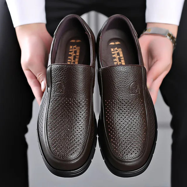 Zapatos Casuales de Piel para Hombre sin Cordones