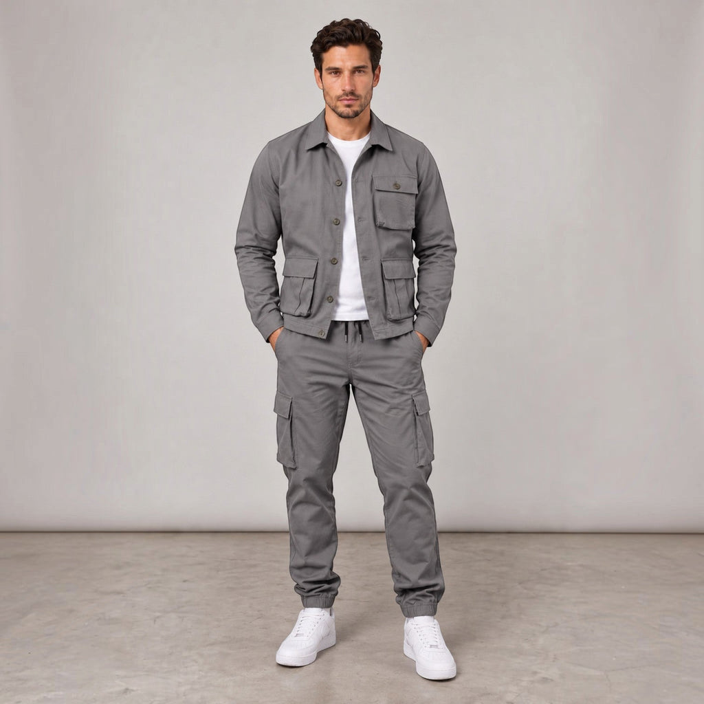 Conjunto Hombre Chaqueta Safari y Pantalón